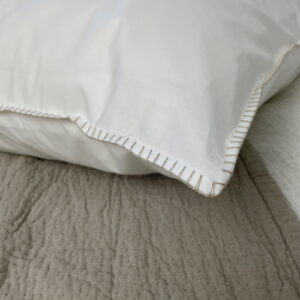 Clay percal wit – beige